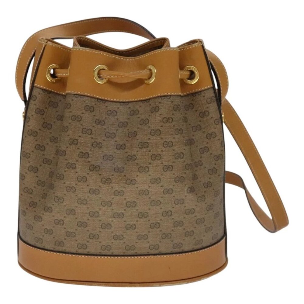 GUCCI Micro GG Supreme Shoulder Bag PVC Brown - Picture 3 of 16